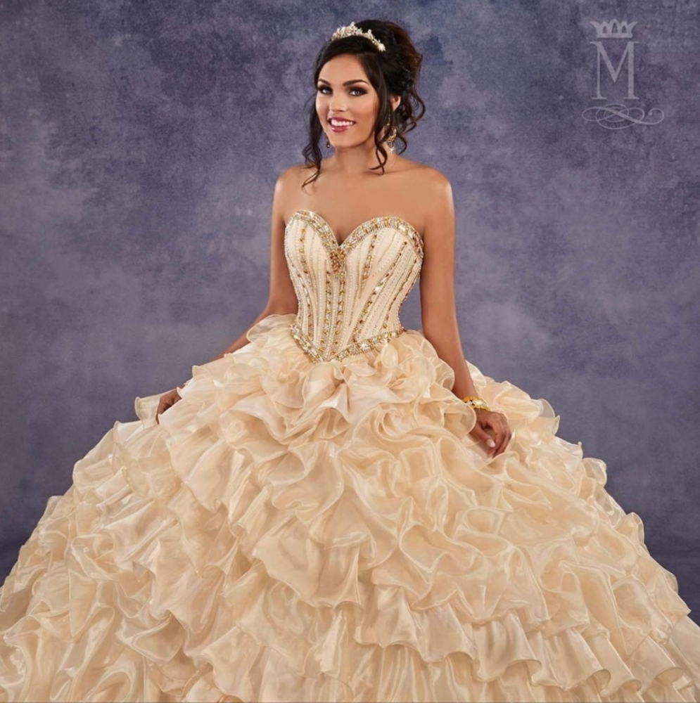 Mary's Quinceañera Chapaigne Dress